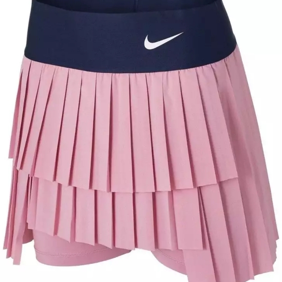 Nike Court Dri-Fit Advantage Skirt Pleated elemental pink/obsidian/white - Picture 1 of 5